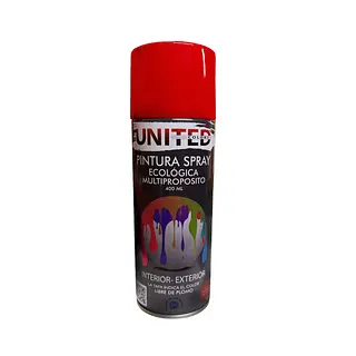 Pintura Aerosol Rojo Brillante United 400 Ml