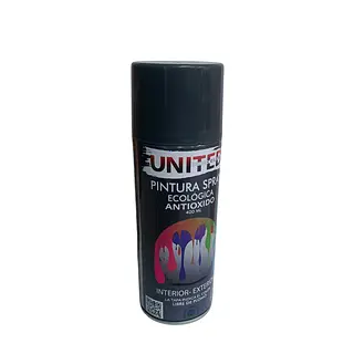 Pintura Aerosol Negro Alta Temperatura United 400 Ml