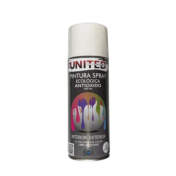 Pintura Aerosol Blanco Anticorrosivo United 400 Ml